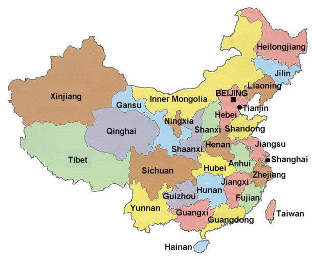 Resultado de imagem para mapa da china