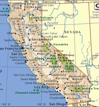 Mapa california