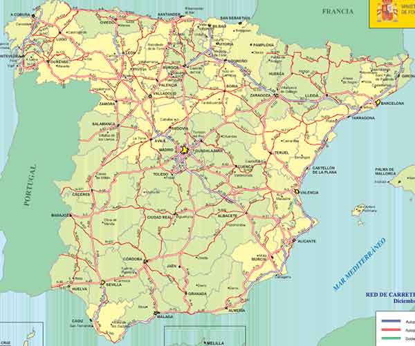 Mapa carreteras España