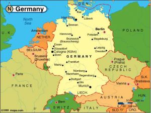 Mapa de Alemania gratis