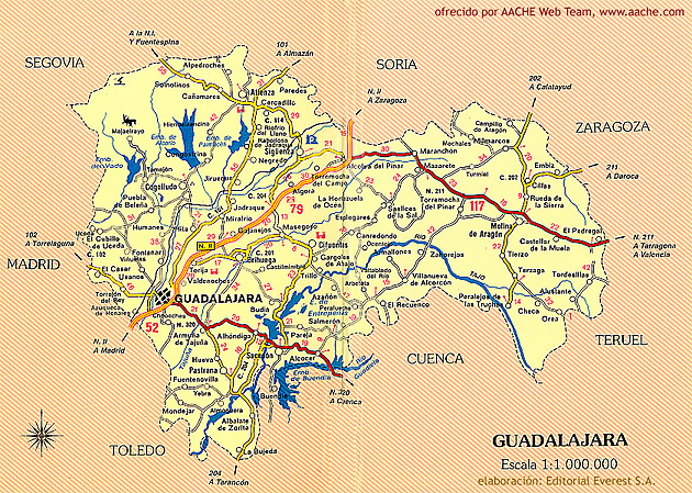 Mapa de Guadalajara gratis