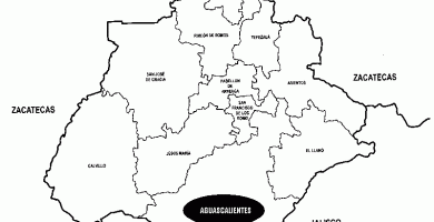 Mapa de aguascalientes gratis