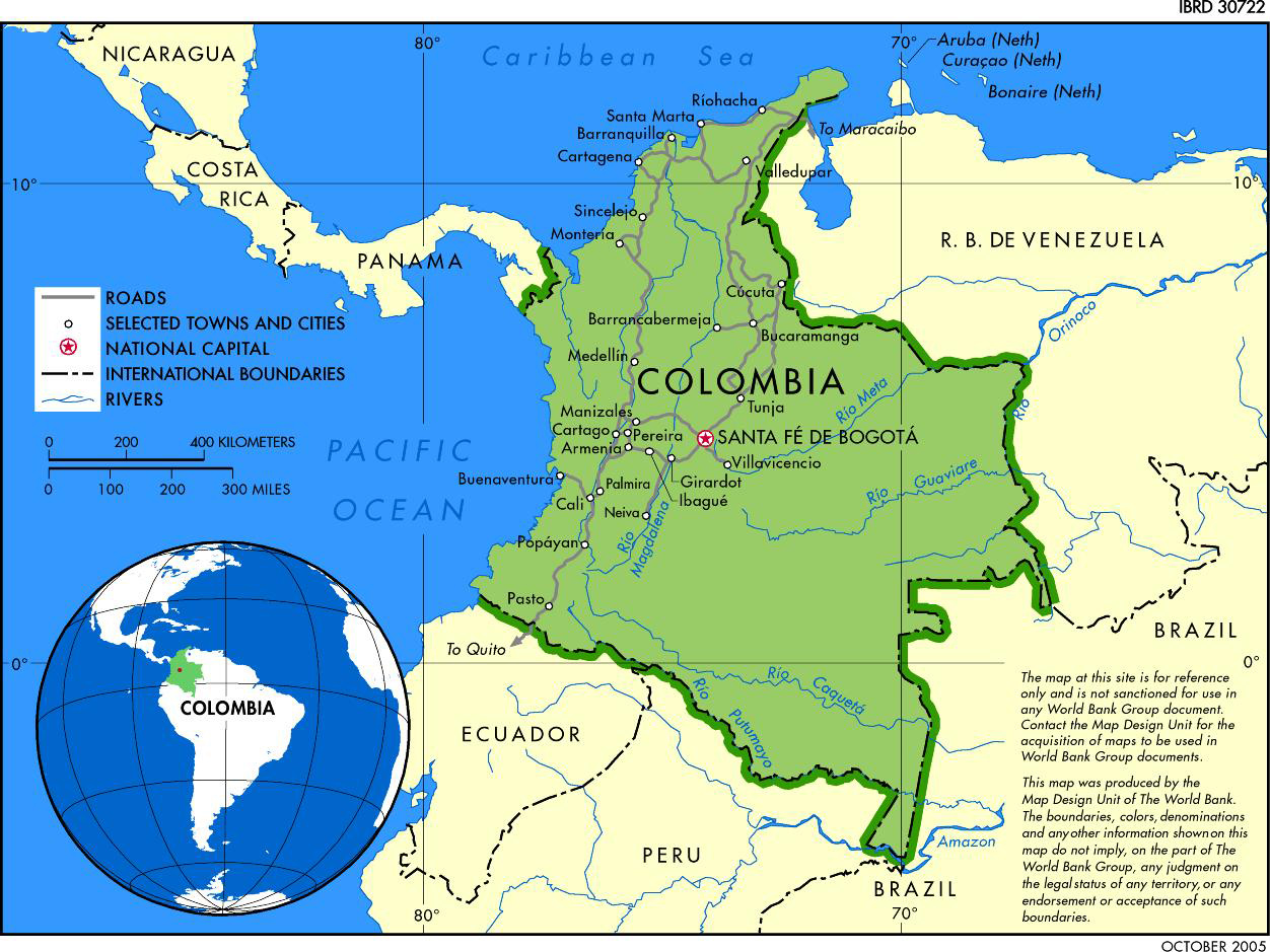 Mapa de bogota colombia online