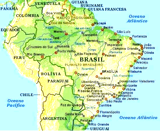 Mapa de brasil