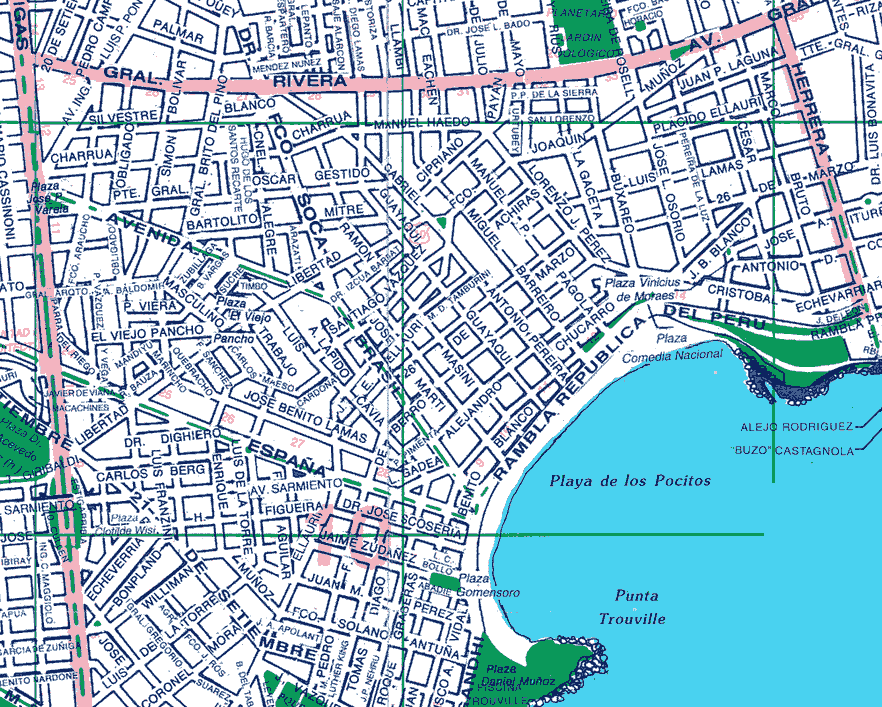 Mapa de calles montevideo