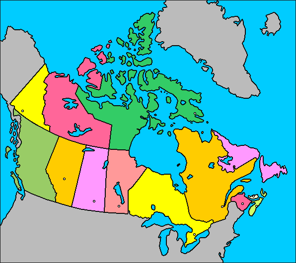 Mapa de canada online