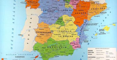 Mapa de españa político