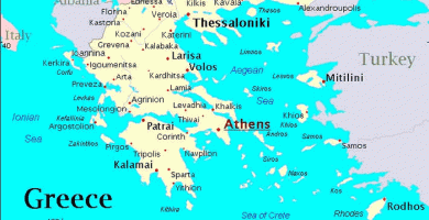 Mapa de grecia