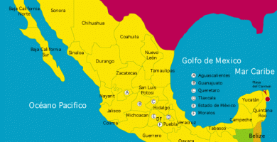 Mapa de la republica mexicana