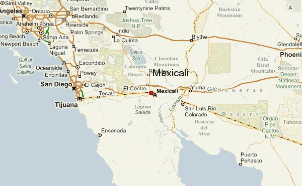Mapa de mexicali