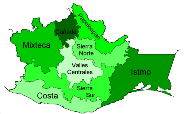 Mapa de Oaxaca