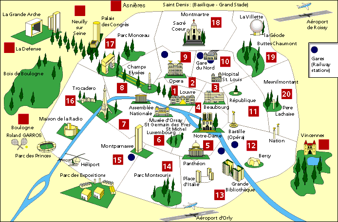 Mapa de paris gratis