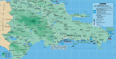 Mapa de republica dominicana