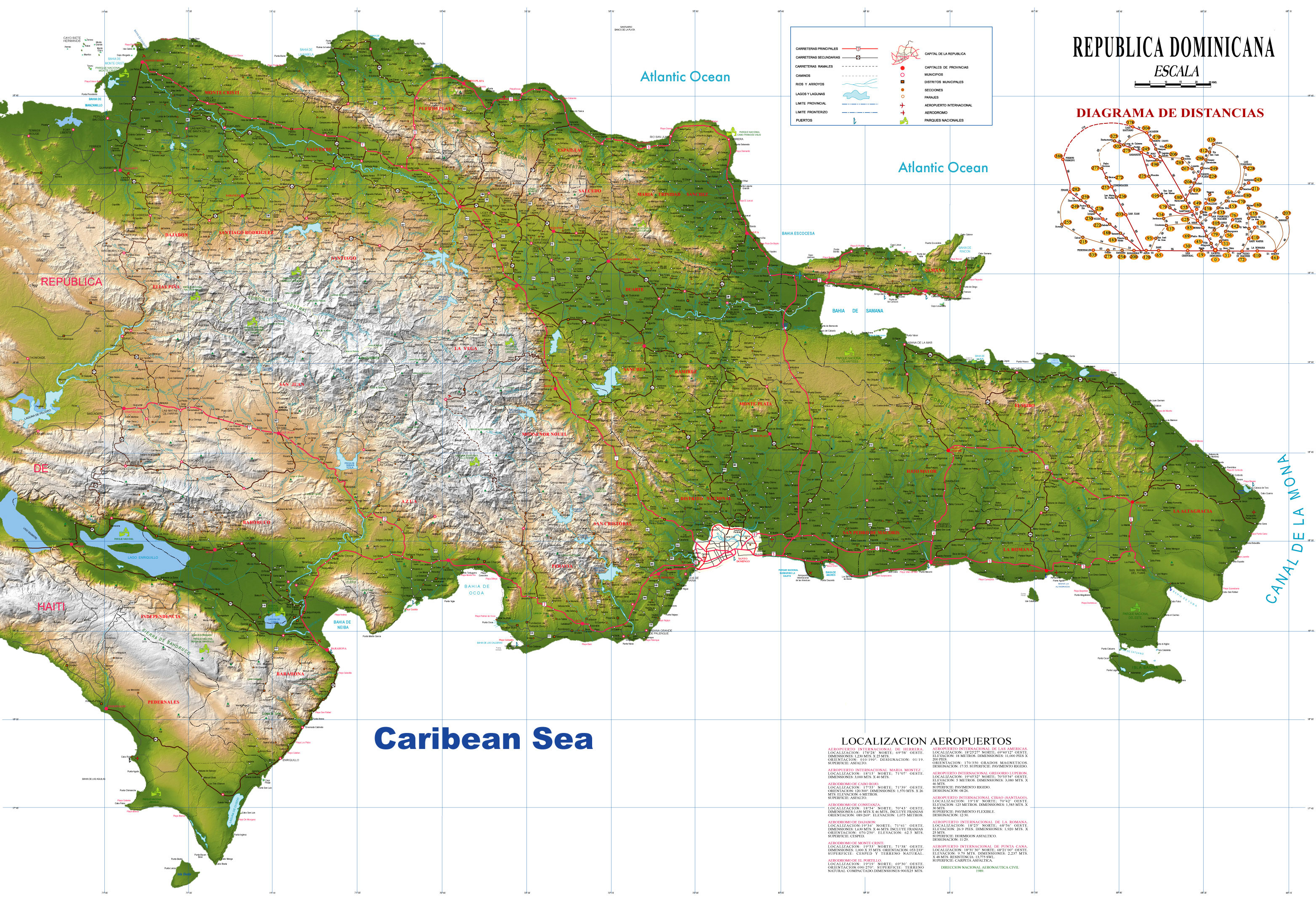 Mapa de republica dominicana