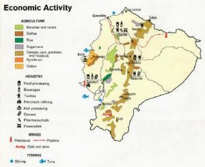 Mapa economico colombia
