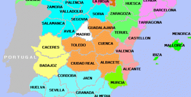 Mapa españa por provincias