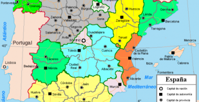 Mapa españa provincias