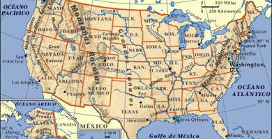 Mapa estados unidos
