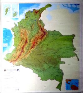 Mapa fisico colombia