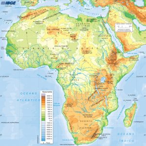 Mapa fisico de africa