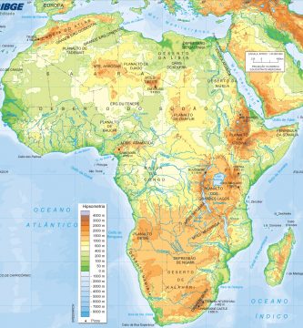 Mapa fisico de africa