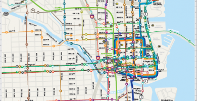 Mapa miami transporte