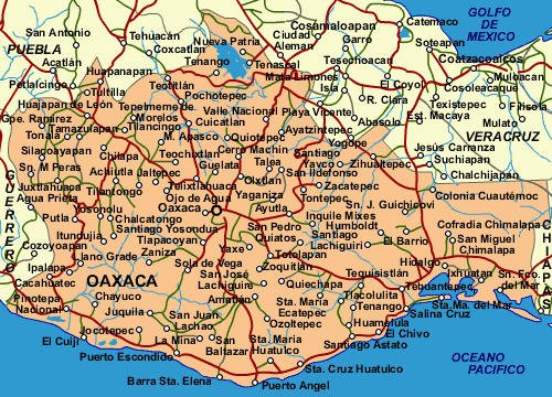 Mapa oaxaca