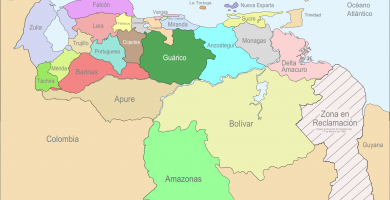 Mapa politico venezuela