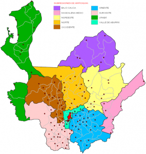 Mapa red antioquia