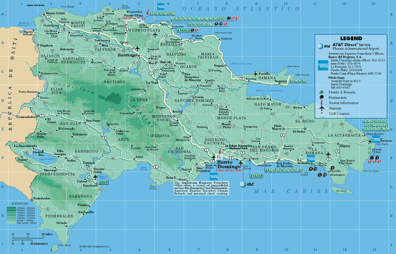 Mapa republica dominicana