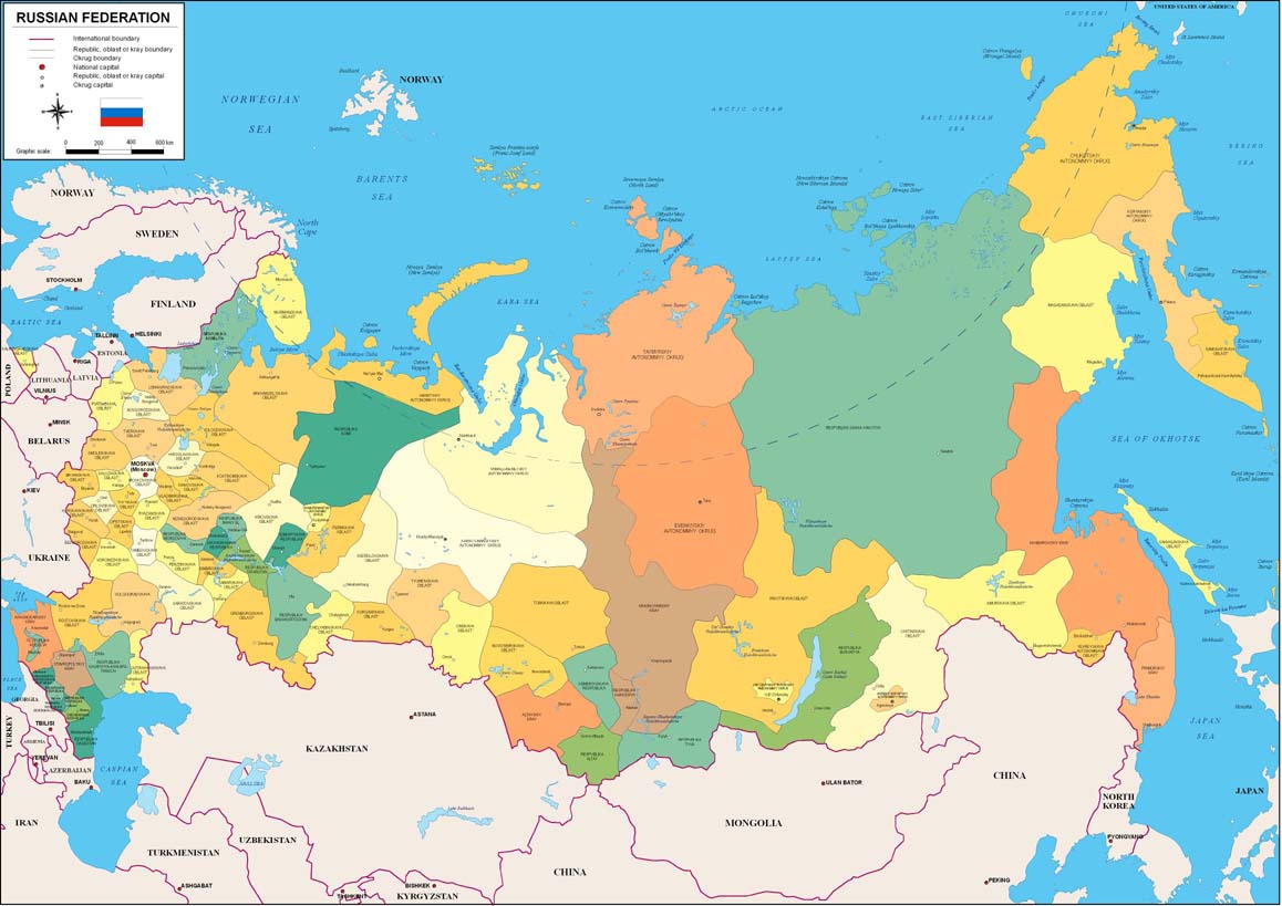 Mapa rusia