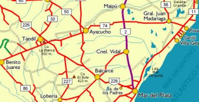 Mapa rutero grande